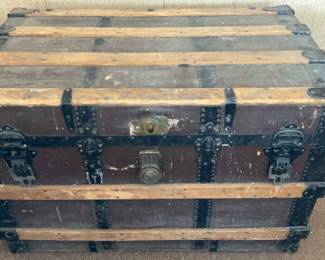 Vintage Antique Steamer Trunk