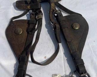Vintage U.S. Cavalry horse Blinders, bridle and bit