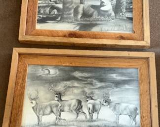 Christine Miller Drawings Wood Frames