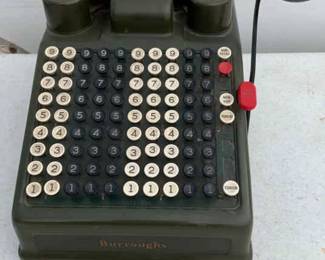 Vintage Burroughs Adding Machine.