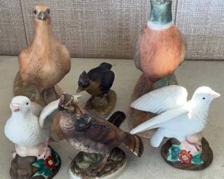 Ceramic Bird Figurines