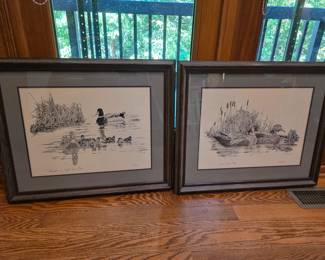 Linda McFarland prints of Ducks. Loudenville artist. 
