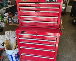 Two tier craftsman rolling tool box.
