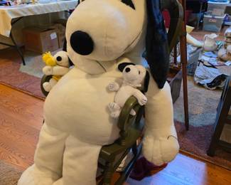Very large stuffed Snoopy! Possibly from FAO Schwarz in new york.