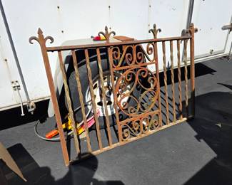 Iron fence! Antique architecture. 