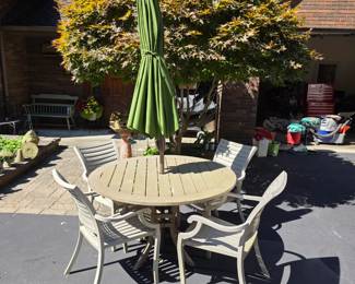 Outdoor patio furniture. 