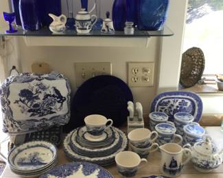 Blue and White