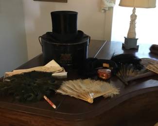Top Hat and Feather Fans