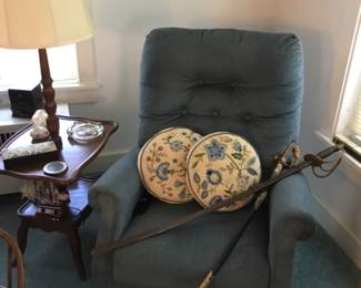 Swords on Electric Recliner 