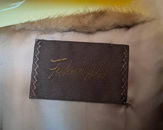 Frederick Nelson Mink Fur Coat
