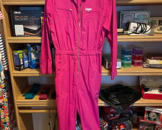1980s Saint Germain Hot Pink Jumpsuit – Size 38
