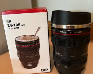 Canon Lens Travel Coffee Mug