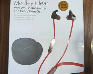 Avantree Medley Clear - Wireless TV Transmitter and Headphones Set