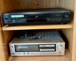Sony DVP-S500D DVD/CD Player, Realistic STA-125 Stereo Receiver
