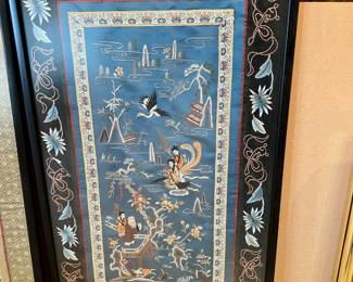 Chinese Silk Embroidery Panel