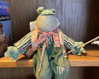 Fisherman Frog Plush