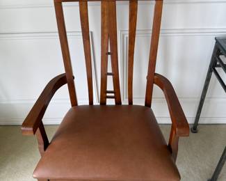 Mission Style Wooden Arm Chair 