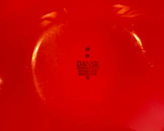 Dansk Kobenstyle Yellow and Red Paella Pans