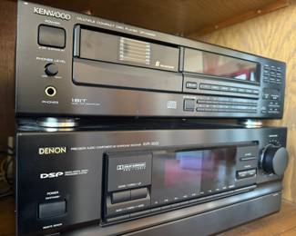 Kenwood DP-M6650 6 Compact Disc CD Player, Denon AVR-3000 Surround Receiver