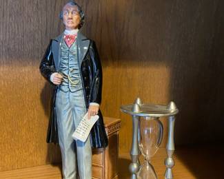 Royal Doulton Statesman Figurine, Hourglass Sand Timer