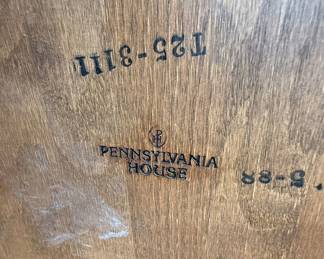 Pennsylvania House Oval Oak Dining Table Set with Spindle Back Dining Chairs