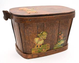 vintage wooden purse