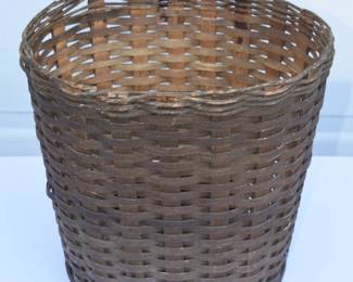 wicker waste basket