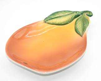 Ancora hand painted pear dish