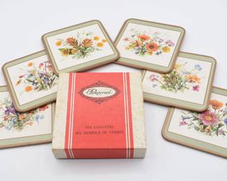vintage Pimpernel coasters 
