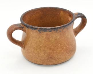 vintage McCoy two handled mug