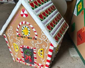 Foam retro gingerbread house