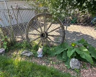 Vintage wagon wheel