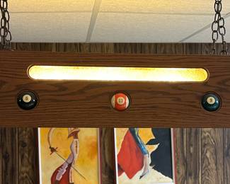 Retro pool table light