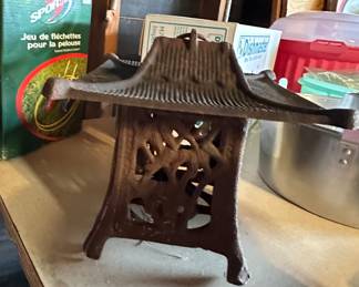 Cast iron Japanese pagoda