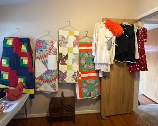 Handmade Quilts & Adult Costumes (Minnie Mouse, Raggedy Ann & Ms Michigan)