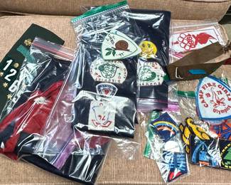 1970’s Campfire Girls items & Girl Scout Sash