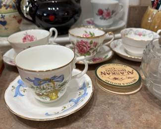 Fine china tea cups