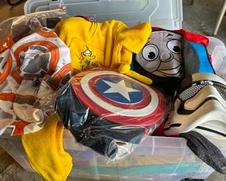 Huge bin of dress- up clothes/ Halloween costumes
