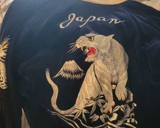 velvet japan souvenir jacket 50s or 60s