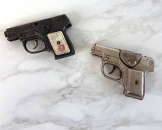 Lot 7615 Vintage Metal Police Chief Toy Guns