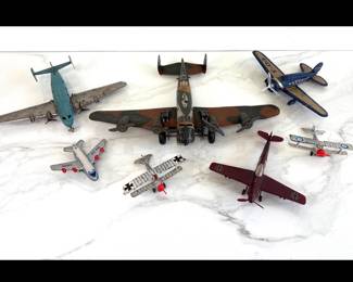 Lot 7605 Vintage WWII Toy Model Planes