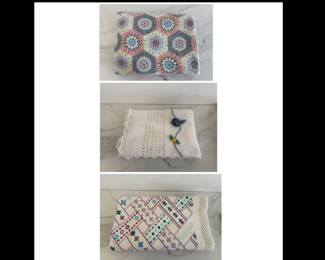 Lot 7679 Vintage Crocheted Blankets