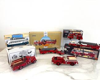 Lot 7603 Diecast Fire Trucks  Greyhound by Corgi Classics ERTL  First Gear