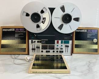 Lot 7902 Tandenberg CrossField 3motors Reel to Reel Tape Player  Tapes