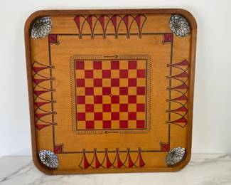 Lot 7874 Vintage Carrom Double Sided Game Board