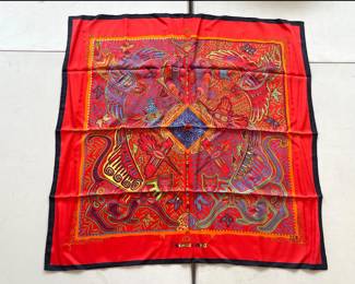 Lot 7069 Vintage Hermes Silk Scarf