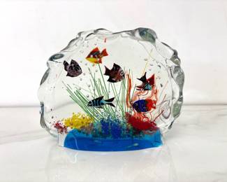 Lot 7793 Art Glass Fish Paperweight