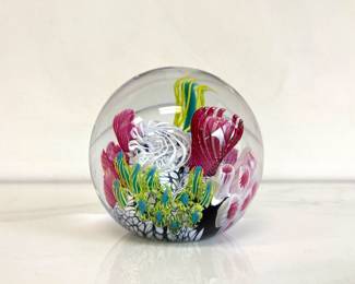 Lot 7791 Signed Art Glass Paperweight