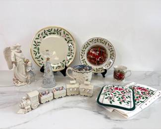 Lot 7814 Lenox Christmas Ornaments  Decor