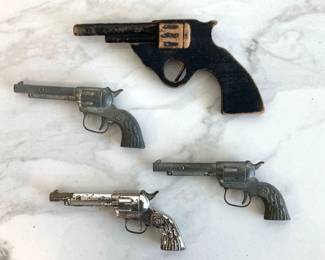 Lot 7627 Vintage Brave Cap Guns and Wooden Toy Gun